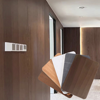 Panneau mural en placage de bois de bambou ignifuge au charbon de bois 5mm 8mm Plaque de cristal de carbone Hôtel Villa Panneau décoratif mural intérieur