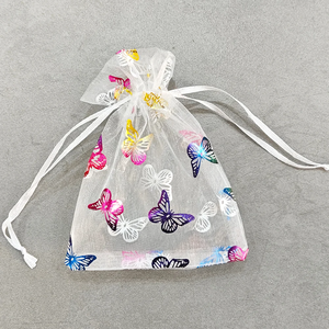 Sacs en <span class=keywords><strong>organza</strong></span> personnalisés de haute qualité, résistants à l'humidité, délicats, lisses, flexibles et légers pour bijoux, pochette alimentaire - Product Image 5
