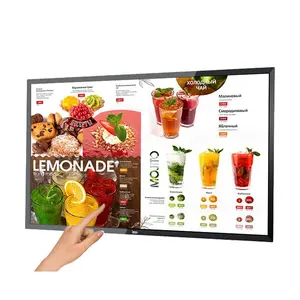 32 Inch Full HD Wall Mount Fast Casual Digital Menu Board With Android OS ,Smart Signage Platform, & Built-in WiFi