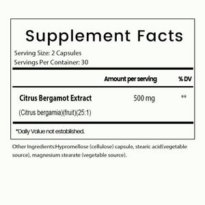 Cápsulas de Bergamota Cítrica OEM ODM, Soporte Antioxidante, Sistema Inmunológico y Función Cardiovascular, Soporte Digestivo, Vegano, Sin OMG - Product Image 3