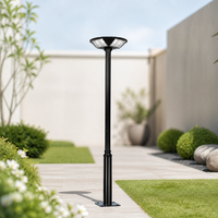 Lampe solaire LED extérieure à détecteur de mouvement IP65 de haute qualité, à économie d'énergie, avec batterie Li-Ion et boîtier en aluminium moulé sous pression pour routes