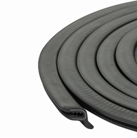 Xinhong EPDM Car Door Edge Trim dengan Metal Carrier U Channel Rubber Seal Gripping Fins Model XHQC-EPDM+metal untuk Tepi Pintu Bagasi