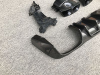 Lame de pare-chocs arrière en Fiber de carbone sèche avec embouts de silencieux d'échappement légers pour Benz W213 classe E E63 AMG Sport 2017-2019