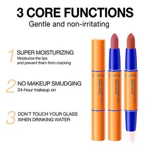 LOZEE <span class=keywords><strong>Rouge</strong></span> <span class=keywords><strong>à</strong></span> <span class=keywords><strong>lèvres</strong></span> mat double extrémité longue durée hydratant étanche anti-transfert texture mate Baume <span class=keywords><strong>à</strong></span> <span class=keywords><strong>lèvres</strong></span> Commande en - Product Image 3