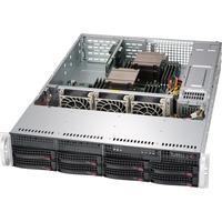 Châssis de serveur tour 2U Supermicro SC825TQC CSE-825TQC-R802WB 555 MHz avec 3 baies 3,5 pouces Hot Swap SAS3 12 Gbit/s TQ Backplane 800 W en stock