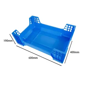 PP Blue Stackable Mealworm Black Soldier Fly BSF Plastic Insect Breeding Box
