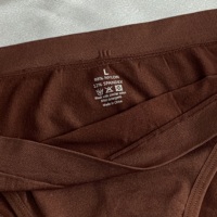 Culottes Solides 7 Pièces en Tissu Tricoté Extensible avec Poche Anti-Embrasure Discrète pour Pantalons de Yoga et Leggings