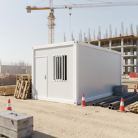 Abri temporaire en acier, maison modulaire en conteneur, luxe, 20 pieds, 40 pieds, panneaux sandwich, maison préfabriquée en conteneur détachable