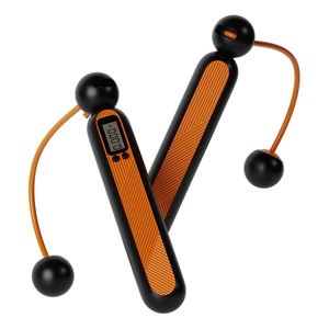 कूद रस्सी के साथ डिजिटल काउंटर और विरोधी-घुमावदार गेंद असर भारित संभाल समायोज्य लंबाई और लघु रस्सी - Product Image 2