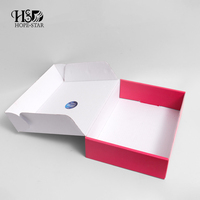Caja de Cartón Kraft Marrón Biodegradable y Ecológica Personalizada con Relieve para Envíos de Comercio Electrónico, Caja de Correo Plegable Corrugada