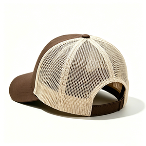 Gorra Trucker Deportiva para Mujer ACE OUTDOORS, Personalizada, Ajustable, con Malla Trasera de Lona, Parche de Cuero con Logotipo de Café Vintage - Product Image 5