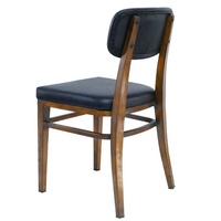 Usine Vintage Restaurant Rembourré 2 Chaises 4 Chaises Solide Restauration Table et Chaise Meubles Lourd Restaurant Salle À Manger Ensemble
