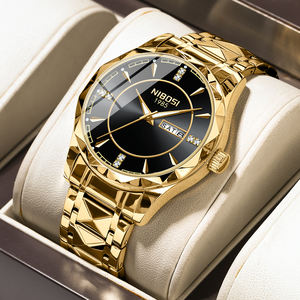 นาฬิกาควอตซ์แฟชั่นธุรกิจสำหรับผู้ชาย รุ่น 2625 กันน้ำ สายสแตนเลสเซี่ยงไฮ้ ขนาด 20 มม. ตัวเรือนอัลลอยด์ 41 มม. หน้าปัดกระจก ดีไซน์หรูหรา - Product Image 2