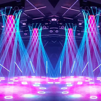 Luz Láser RGB de Alta Potencia de 10W y 30K con Control DMX, Compatible con Software de Espectáculos Láser, Animación a Todo Color para Bodas, Discotecas y Escenarios