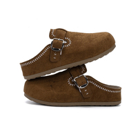 Sandales mules rétro pour hommes de l'usine de Wenzhou, à bout fermé, légères, à enfiler, décontractées, pour l'été, OEM, RTS, faible MOQ