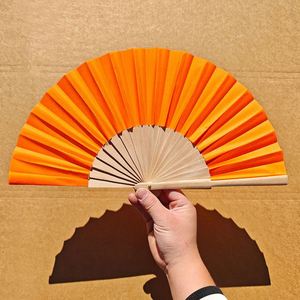 Éventail pliable en bois personnalisé avec impression sur tissu, en bambou écologique et technique de peinture, idéal pour l'été et les fêtes - Product Image 6