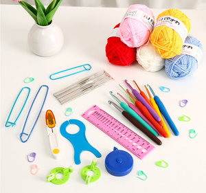 Juego <span class=keywords><strong>de</strong></span> 58 Agujas <span class=keywords><strong>de</strong></span> <span class=keywords><strong>Ganchillo</strong></span> Cuadradas <span class=keywords><strong>de</strong></span> Aluminio Ecológicas, Juego <span class=keywords><strong>de</strong></span> Hilos <span class=keywords><strong>de</strong></span> Algodón, Paquete Completo <span class=keywords><strong>de</strong></span> Materiales <span class=keywords><strong>para</strong></span> <span class=keywords><strong>Principiantes</strong></span> en <span class=keywords><strong>Ganchillo</strong></span> - Product Image 4