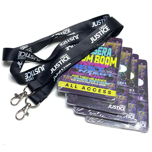 Fábrica al por mayor logotipo personalizado gratis evento insignias cordones VIP personalizado exposición evento pase entrada Rfid identificación insignia - Product Image 3