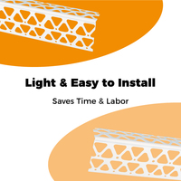 Profilé d'angle en PVC résistant aux UV et aux chocs élevés pour la réparation et la protection des murs
