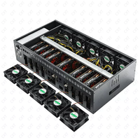 Boîtier de jeu de bureau X79 neuf, 60 mm, 9 GPU, carte mère E-ATX, alimentation 2500 W, rack ouvert ATX en stock
