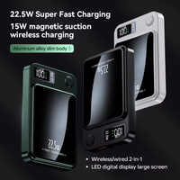 Banque d'alimentation magnétique sans fil ultra-mince 15W 5000mAh personnalisable avec logo, vente en gros d'usine, cadeau promotionnel