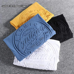 Fabricante <span class=keywords><strong>de</strong></span> Camisetas <span class=keywords><strong>de</strong></span> Primera Calidad, Logotipo Personalizado en Relieve, Camisetas Lisas <span class=keywords><strong>de</strong></span> Moda para <span class=keywords><strong>Hombre</strong></span>, 100% Algodón, Manga Corta, Cuello Redondo - Product Image 1