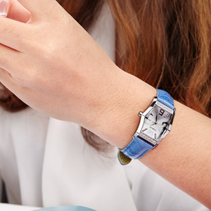 Reloj de Cuarzo MIGE para Mujer, Dorado, con Correa de Cuero Blanca, Esfera Analógica, Detalles de Diamantes, Estilo Elegante y Moderno - Product Image 6