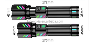 Lampe de poche laser à <span class=keywords><strong>LED</strong></span> blanche A05L 20W pour l'extérieur Lampe de poche multifonction à fort zoom numérique - Product Image 2