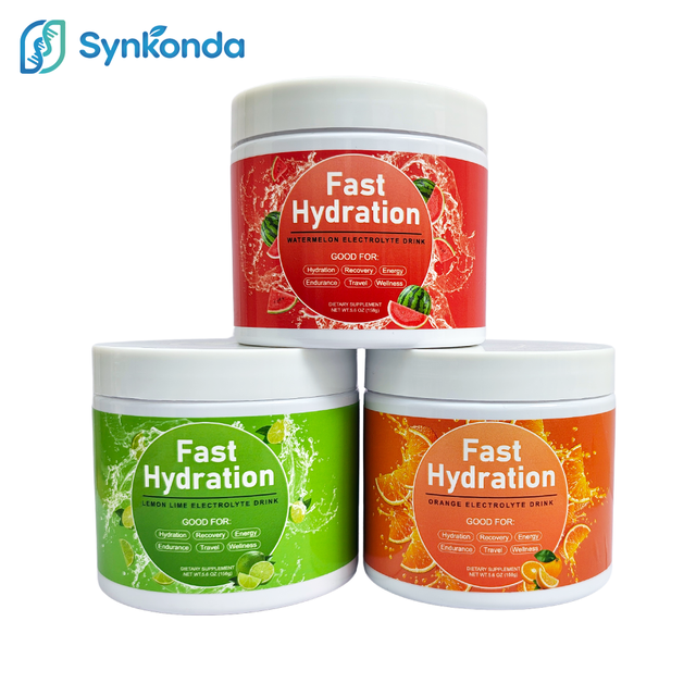 Private Label OEM Electrolytes Powder Hydration Drink Quick Replenishing Fast Hydration Electrolyte Powder Fruit Flavors