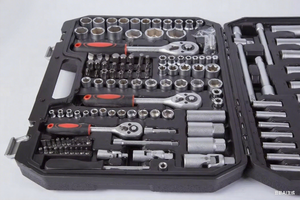 Kit d'outils à douilles de haute qualité 171 pièces avec mallette rigide, pour réparation automobile, comprenant clés à douilles et cliquet, ensemble d'outils à main 171 pièces - Product Image 3