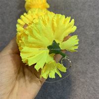E-354 buatan tangan karangan bunga buatan dekoratif karangan bunga untuk pernikahan rumah latar belakang kuning sutra karangan bunga Marigold