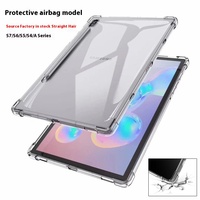 Coque transparente antichoc en TPU avec airbag pour tablette Samsung Tab A A7 A8 A9 A11 S6 S7 S8 S9 S10 FE Plus Ultra