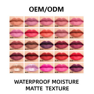 Lápiz labial mate y lápiz labial a prueba de manchas de larga duración para mujer rojo rubí oscuro desnudo Beige Rosa malva lápiz labial impermeable - Product Image 5