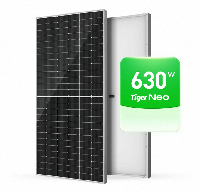 HZ Energy Tiger Neo Monocrystalline N-Type Bifacial Half Cell HJT Solar Panels 550W-650W 22% Efficiency for Home Use