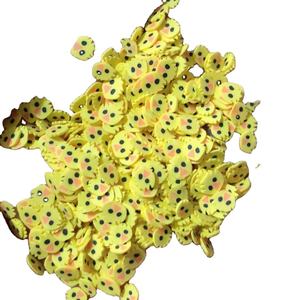 500 grammes de paillettes en argile polymère souple <span class=keywords><strong>jaune</strong></span>, en forme de poussins, pour loisirs créatifs, accessoires de nail art, décorations pour slime - Product Image 1