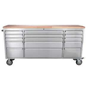 Armoire à outils de haute qualité à 15 tiroirs, vente directe d'usine, 72 pouces, organisateur de douilles avec roues - Product Image 3