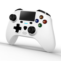 Manettes de jeu personnalisées pour PS4 avec capteur six axes, bouton lumineux vibrant, double impact, 600 mA, design exclusif