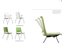 Chaise empilable de bureau au design facile avec cadre chromé pour salle de réunion en plein air, chaise de formation