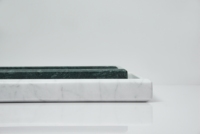 SH STONE Marbre Homewares Marbre Naturel Présentoir À Bijoux Service Salle De Bains Plateau Personnalisé Décor À La Maison Rectangle Vert Marbre Plateaux