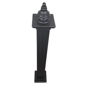 Poteau de clôture carré en métal de 100mm finition galvanisée poteau en aluminium décoratif jardin sécurité fer acier PVC cadre 3D disponible - Product Image 6