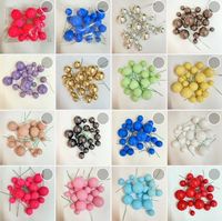 Balles en Mousse Décoratives Dorées pour Gâteau 2 cm, 2,5 cm, 3 cm, 4 cm – Boules Or, Argent, Noir, Rouge, Vert pour Décoration de Gâteaux