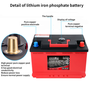 Batería de Coche de Iones de Litio de 12v, Precio de Batería Universal de Arranque Automático de 40Ah, Batería de Fosfato de Hierro y Litio LiFePO de 12v - Product Image 4