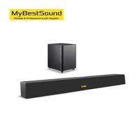 Barre de son sans fil 140W pour Home Cinéma BT 5.0 Caisson de basses 3D stéréo colonne Surround avec télécommande Système de cinéma TV