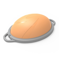 MILY-pelota de yoga ovalada antiráfaga, para pilates, ejercicio, gimnasio, espalda, muscular, relax, negro premium