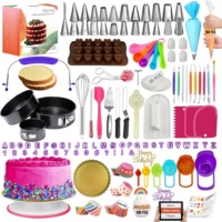 Ensemble de 700 outils de pâtisserie avec moules à charnière, niveleur de gâteau, plateau tournant et fournitures de décoration de gâteaux