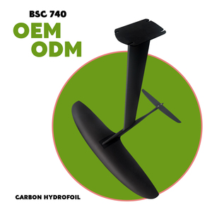 BSC 740 อลูมิเนียมคาร์บอนมาสต์ ซัพวิง อีฟอยล์ ฟิน ไคท์เซิร์ฟ เซิร์ฟบอร์ดอิเล็กทรอนิกส์ วอเตอร์เพลย์ ฟอยล์เซิร์ฟฟิ่ง เลคแพดเดิล ไฮโดรฟอยล์ - Product Image 1