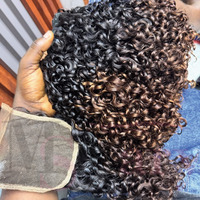 SDD doble dibujado vendedores de cabello crudo paquetes de cabello humano virgen vietnamita Pixie rizado venta al por mayor extensiones de cabello alineado con cutícula