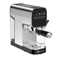 Anbolife - Cafetera Espresso Compacta de 20 Bares y 51 mm con Carcasa Totalmente Metálica, Tanque de Leche, Sistema de Calentamiento Instantáneo Thermo-block, OEM