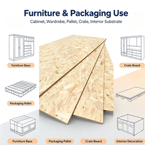 <span class=keywords><strong>Placa</strong></span> de Madera de Pino Flexible de Grosor Personalizado para Renovación de Interiores, Fabricación de Muebles, Embalaje de Exportación, Tablero <span class=keywords><strong>OSB</strong></span> - Product Image 4