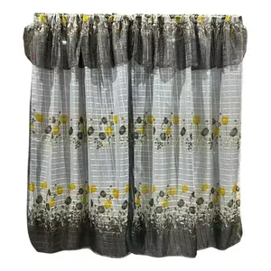 Ensemble de 6 rideaux ajourés Tulipan, 2 m de haut x 2,50 m, motif floral classique, décoration intérieure - Product Image 6